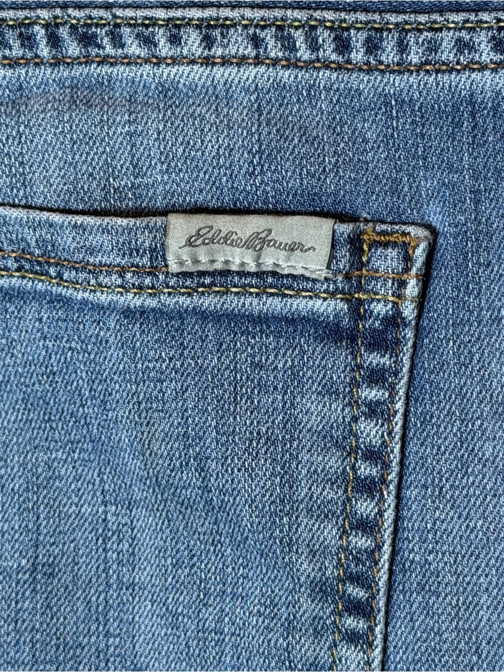 Eddie Bauer Boyfriend Relaxed Jeans Medium Wash Blue Women’s Petite Size P12 - Picture 7 of 7